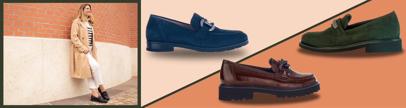 Gabor magazine | Trends en stijlen | Loafers en Dandy Lace-ups Trends 2023 | © Gabor Shoes AG, Duitsland